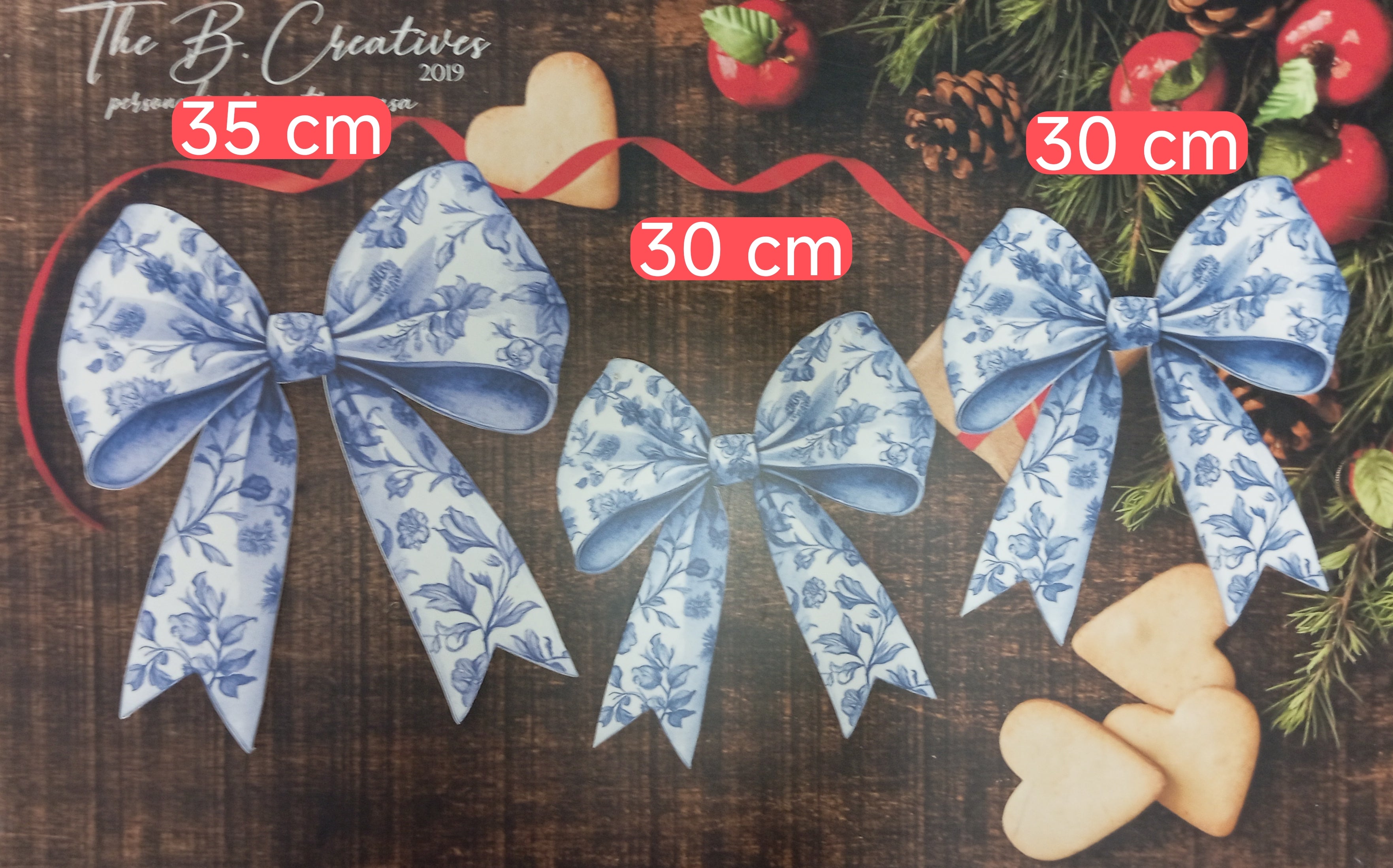 Accesorii de agāțat - Funde blue pattern