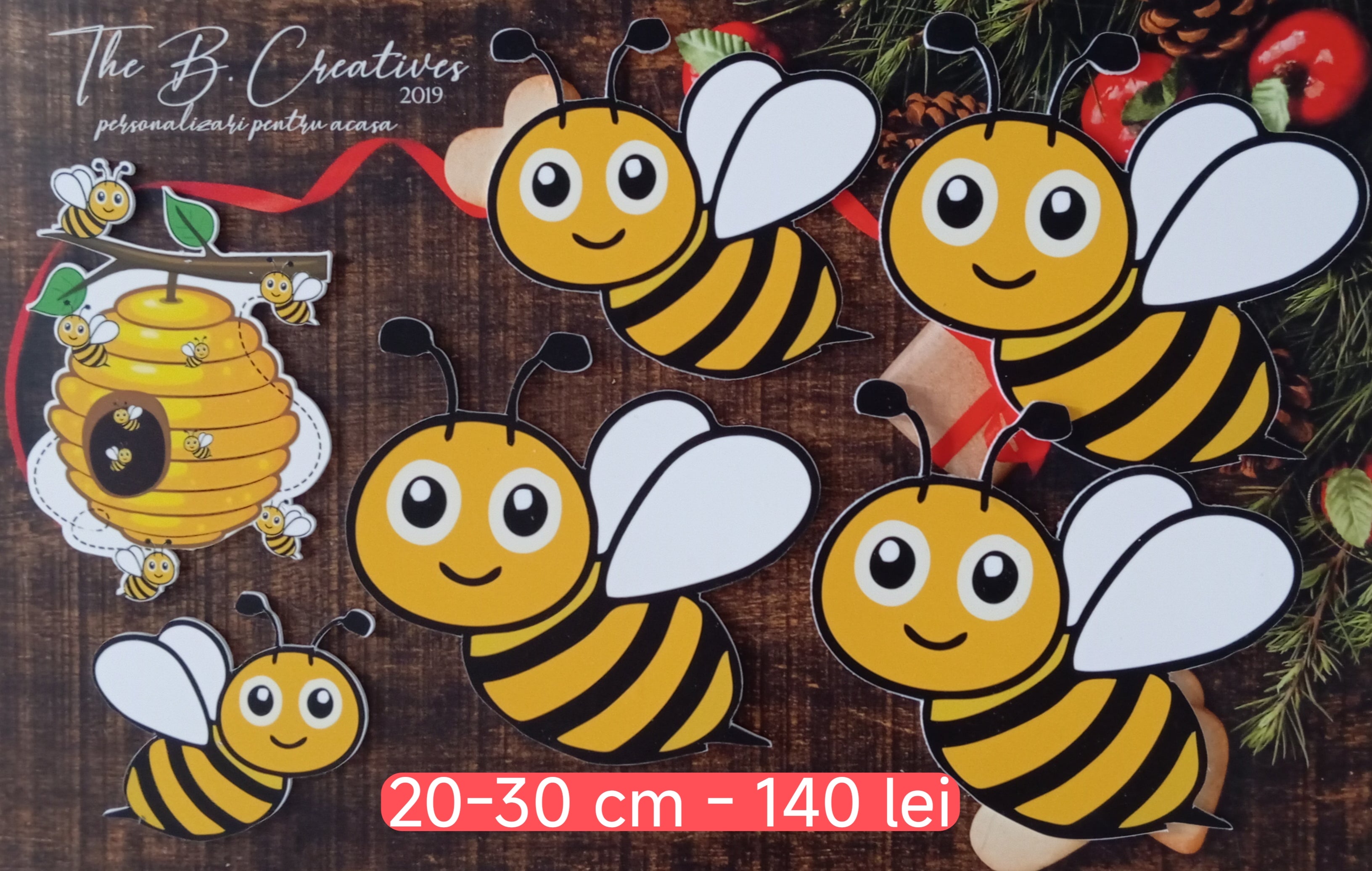 Accesorii de agatat - albinuțe